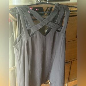 Stylish black BCBG Sleeveless Top